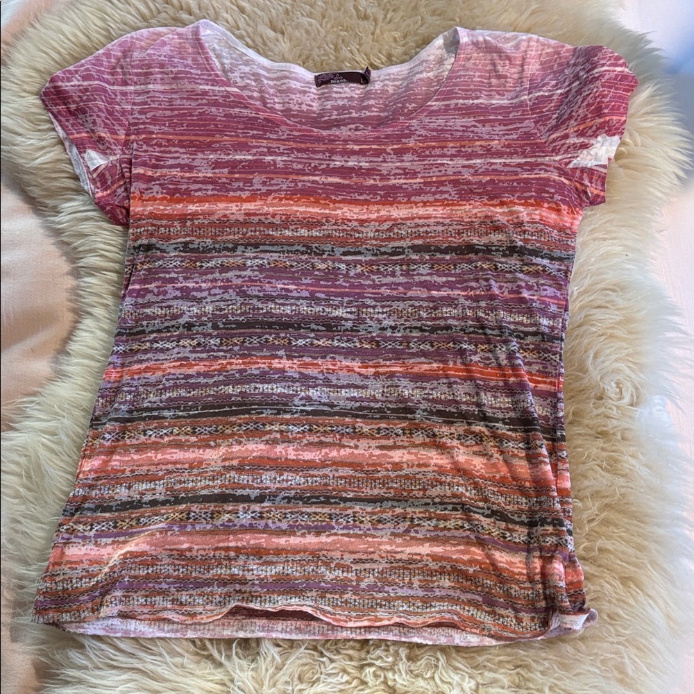 Prana organic Pink Patterned Top L